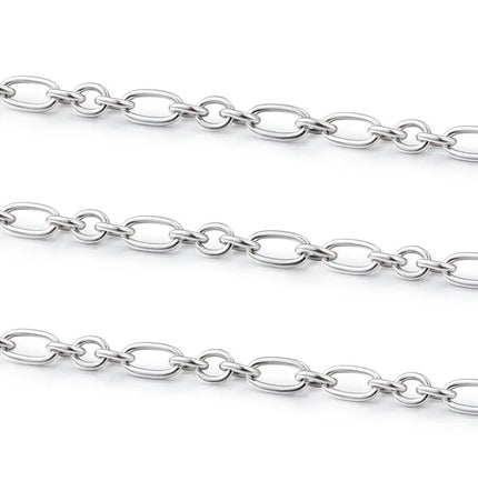 Titanium Steel Cross O-ring Chain Diy Necklace Bracelet null