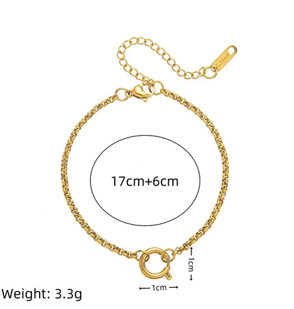 18K Gold Plated Stainless Steel DIY Chain Necklace null