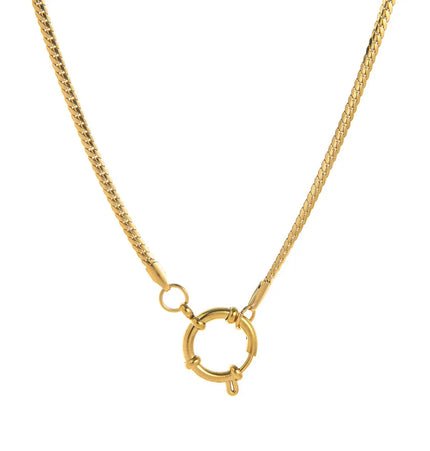 12 Birthstone Open Ring Pendant Necklace and Bracelet – Stainless Steel null