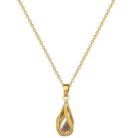 Rotating Water Drop Necklace null