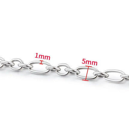 Titanium Steel Cross O-ring Chain Diy Necklace Bracelet null