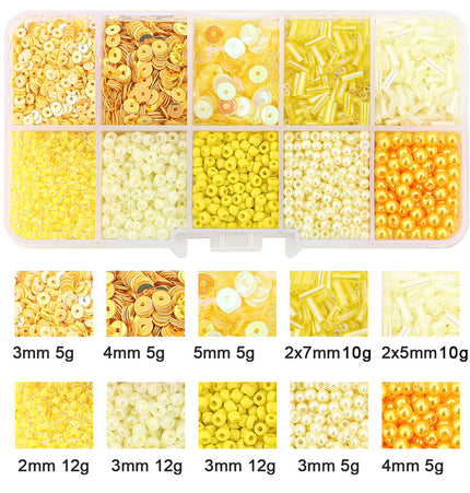 Glass Beads Handmade Diy Same Color Sequin Beads