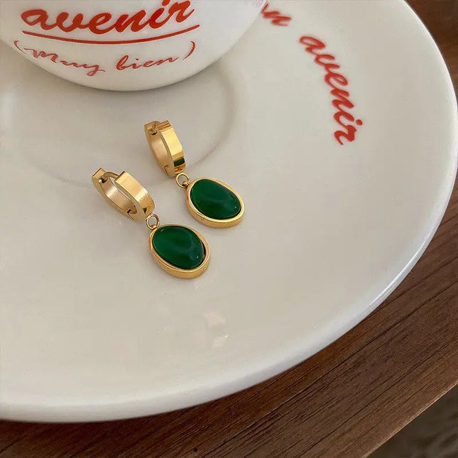 Titanium Steel No-Fading Geometric Earrings null