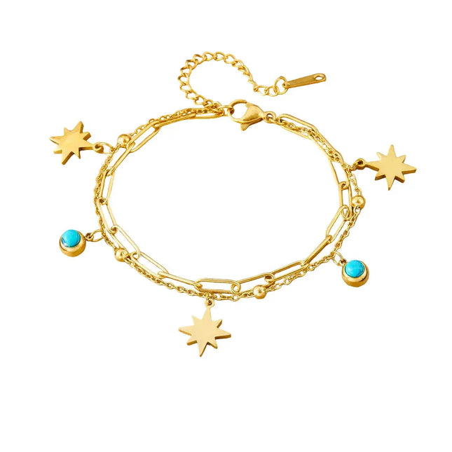 All-Matching Gold Fashion Bracelet – Titanium Steel Wholesale Jewelry null