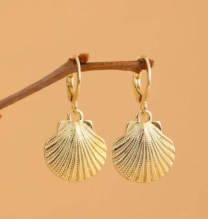 Minimalist Shell & Starfish Earrings for Women | Wholesale Metal Jewelry null