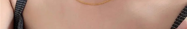 Layered Clavicle Necklace in Gold Finish null