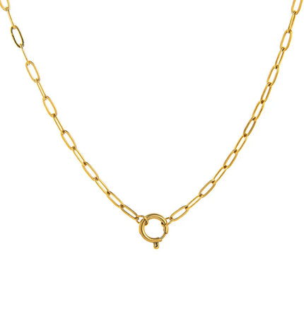 18K Gold Plated Stainless Steel DIY Chain Necklace null