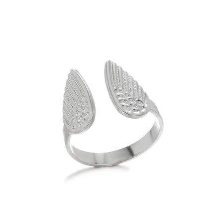 Stainless Steel Geometric Hollow Adjustable Ring null