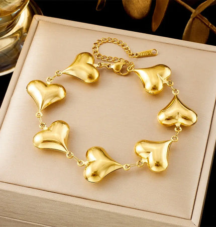 All-Matching Gold Fashion Bracelet – Titanium Steel Wholesale Jewelry null