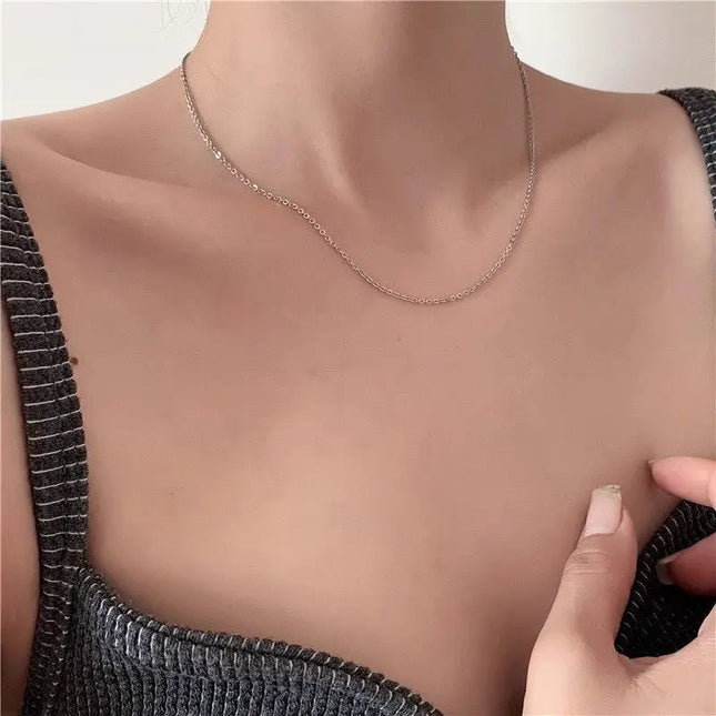 Layered Clavicle Necklace in Gold Finish null