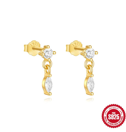 925 Silver Geometric Stud Earrings | Minimalist Wholesale Jewelry null