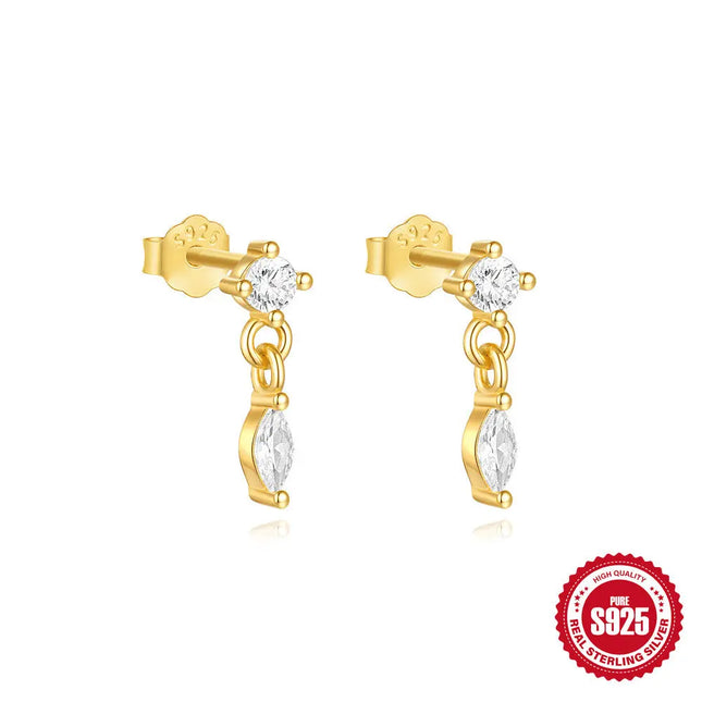 925 Silver Geometric Stud Earrings | Minimalist Wholesale Jewelry null