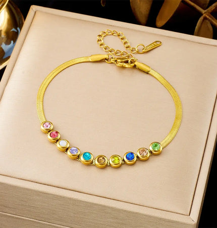 All-Matching Gold Fashion Bracelet – Titanium Steel Wholesale Jewelry null