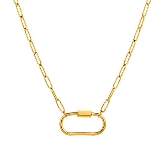18K Gold Plated Stainless Steel DIY Chain Necklace null