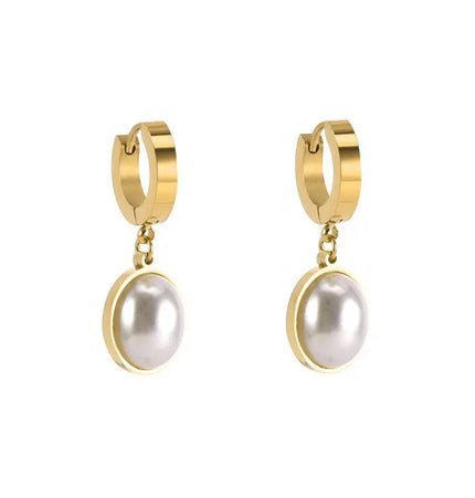 Titanium Steel No-Fading Geometric Earrings null