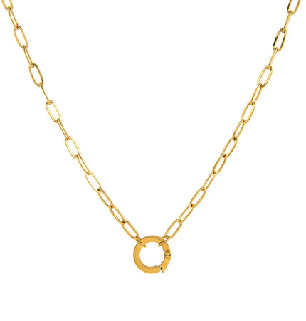 12 Birthstone Open Ring Pendant Necklace and Bracelet – Stainless Steel null