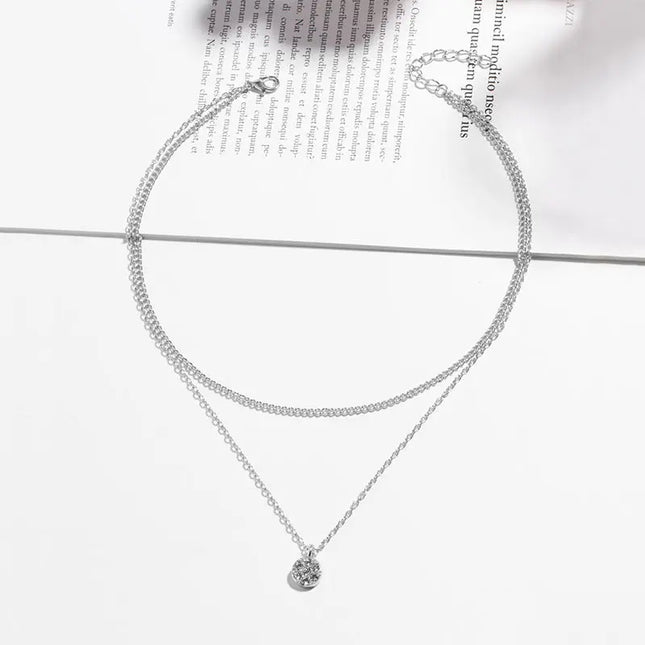 Minimalist Multi-Layer Pearl Necklace null