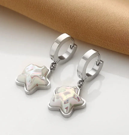 Titanium Steel No-Fading Geometric Earrings null