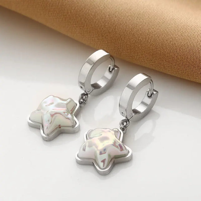 Titanium Steel No-Fading Geometric Earrings null