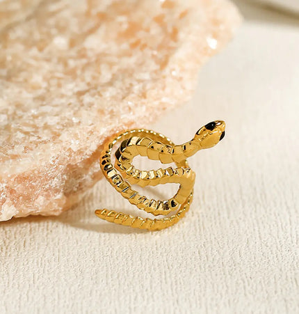 Stainless Steel French Texture Ring null