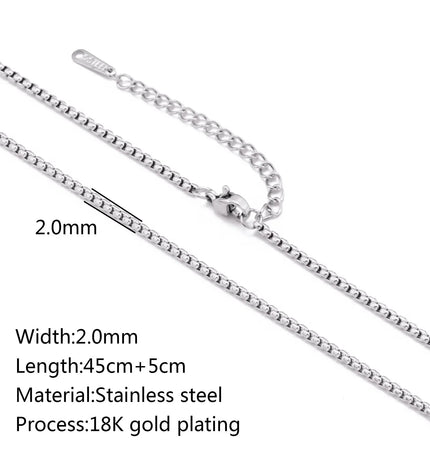 Stainless Steel 18K Gold Plated Chain Accessories – Base Chains for Personalized Jewelry null