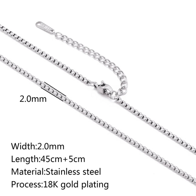 Stainless Steel 18K Gold Plated Chain Accessories – Base Chains for Personalized Jewelry null