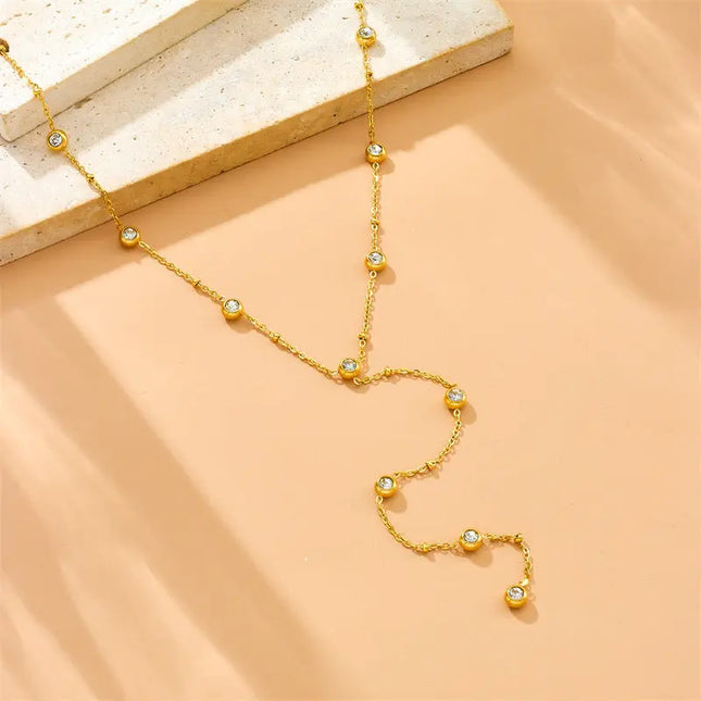 Fashionable All-match Titanium Steel Long Jewelry Europe Wholesale