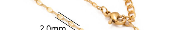 Stainless Steel 18K Gold Plated Chain Accessories – Base Chains for Personalized Jewelry null