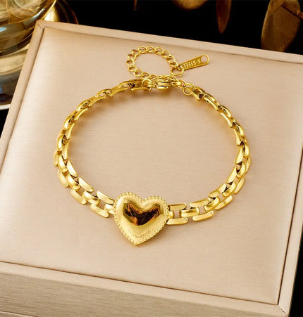 All-Matching Gold Fashion Bracelet – Titanium Steel Wholesale Jewelry null