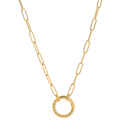 12 Birthstone Open Ring Pendant Necklace and Bracelet – Stainless Steel null