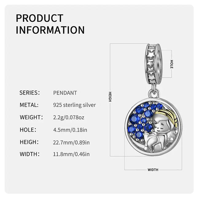 Sleeping Baby Pendant – 925 Sterling Silver DIY Jewelry Charm null