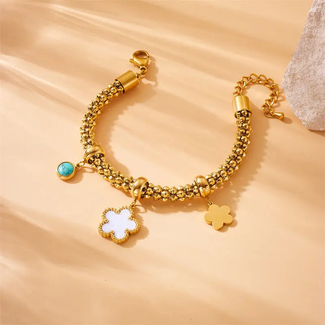 Summer Star Charm Stainless Steel Bracelet null