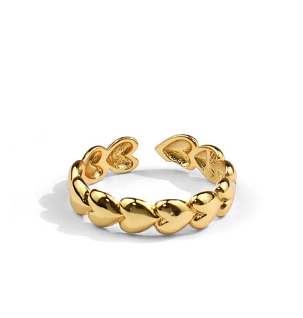 Minimal Irregular Gold Adjustable Ring null