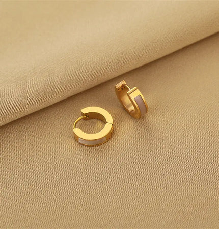 Titanium Steel No-Fading Geometric Earrings null