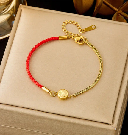 All-Matching Gold Fashion Bracelet – Titanium Steel Wholesale Jewelry null