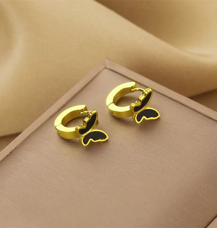 Titanium Steel No-Fading Geometric Earrings null