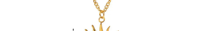 Titanium Steel Heart Necklace 18K Gold Plated null