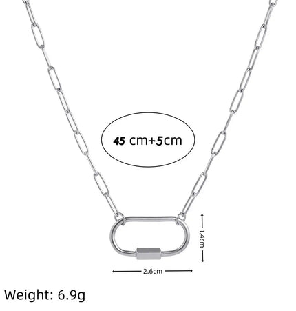 18K Gold Plated Stainless Steel DIY Chain Necklace null