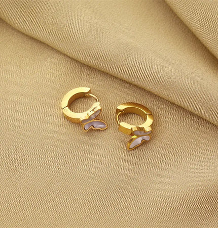 Titanium Steel No-Fading Geometric Earrings null