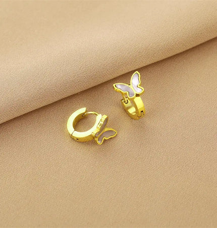 Titanium Steel No-Fading Geometric Earrings null