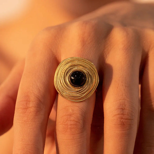 Retro Affordable Trendy Court Eye Coil Ring null
