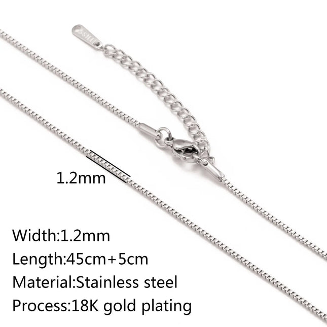 Stainless Steel 18K Gold Plated Chain Accessories – Base Chains for Personalized Jewelry null