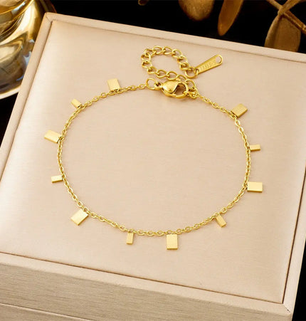 All-Matching Gold Fashion Bracelet – Titanium Steel Wholesale Jewelry null