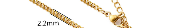 Stainless Steel 18K Gold Plated Chain Accessories – Base Chains for Personalized Jewelry null