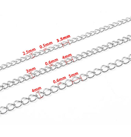 Stainless Steel Extension Chain with Color Retention – Jewelry Tail Chain null