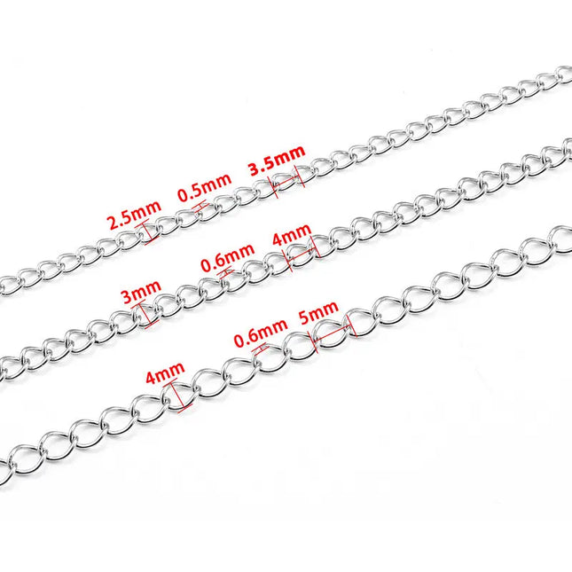 Stainless Steel Extension Chain with Color Retention – Jewelry Tail Chain null