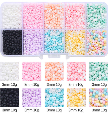 Glass Beads Handmade Diy Same Color Sequin Beads
