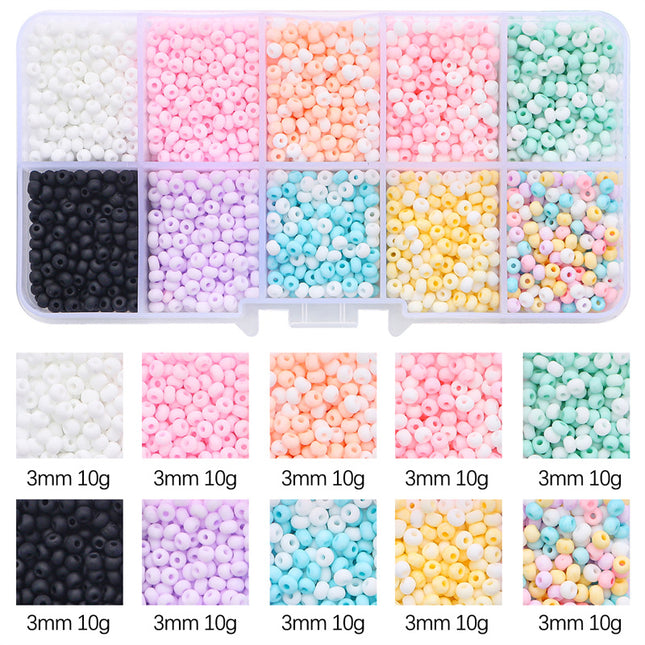 Glass Beads Handmade Diy Same Color Sequin Beads