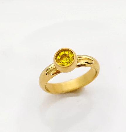 Minimalist Gold Stainless Steel Womens Ring null