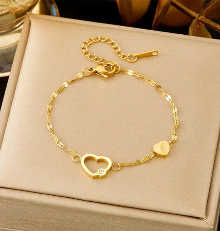 All-Matching Gold Fashion Bracelet – Titanium Steel Wholesale Jewelry null